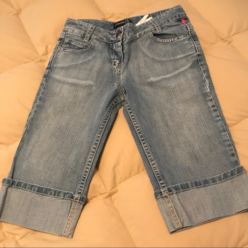 Jean Bourget Five Pocket Style Jean Shorts Girls Size 10